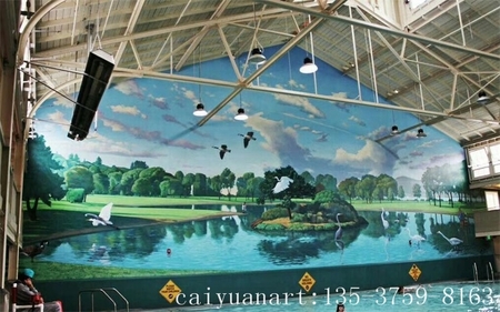 墙绘壁画-大型大幅新游泳馆壁画.jpg