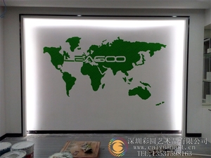 gcal_bgs_ch-001龙华领歌办公室地图彩绘壁画_企业LOGO彩绘-彩圆壁画