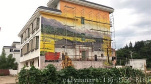 彩绘壁画_江西太雷农村革命根据地文化墙墙体彩绘-彩圆墙画公司
