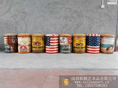 gcal_3Dfd_ch-001不锈钢雕塑_水泥浮雕彩绘_玻璃钢桶凳彩绘-彩圆装饰包装公司