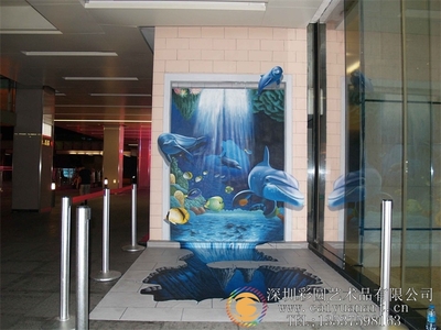 gcal_fdc_ch-001卓越房地产海底世界彩绘3D壁画_3D地画-深圳彩圆设计公司