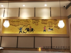 cpzs_ct_qh-004深圳创意餐厅墙体墙绘_墙绘墙画_墙绘涂鸦